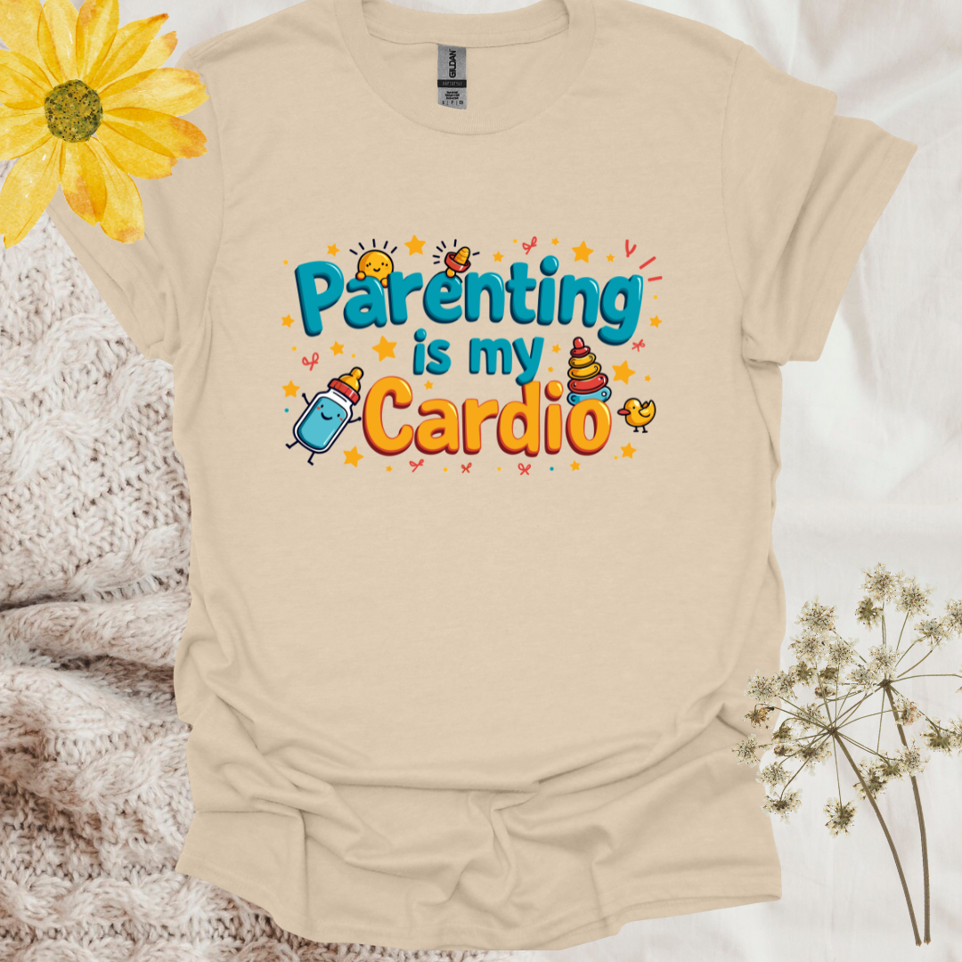 Funny Kawaii Parenting Is My Cardio T-Shirt