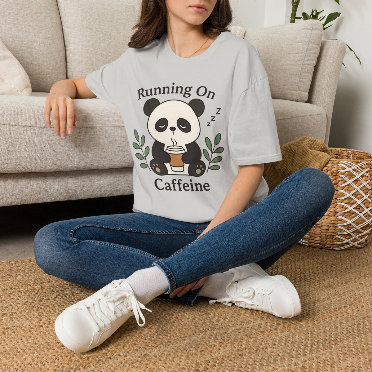 Cute Panda Coffee T-Shirt