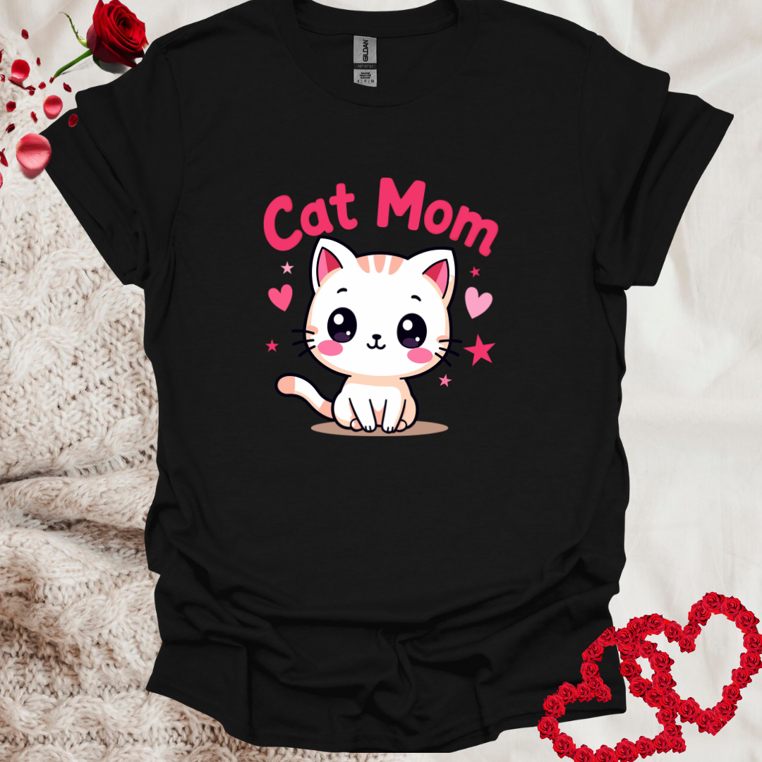 Adorable Cat Mom T-Shirt