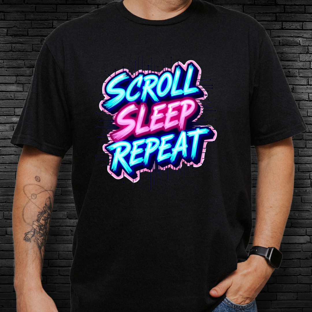 Scroll Sleep Repeat T-Shirt