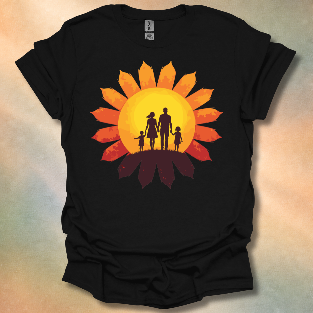 Family In Sunset T-Shirt