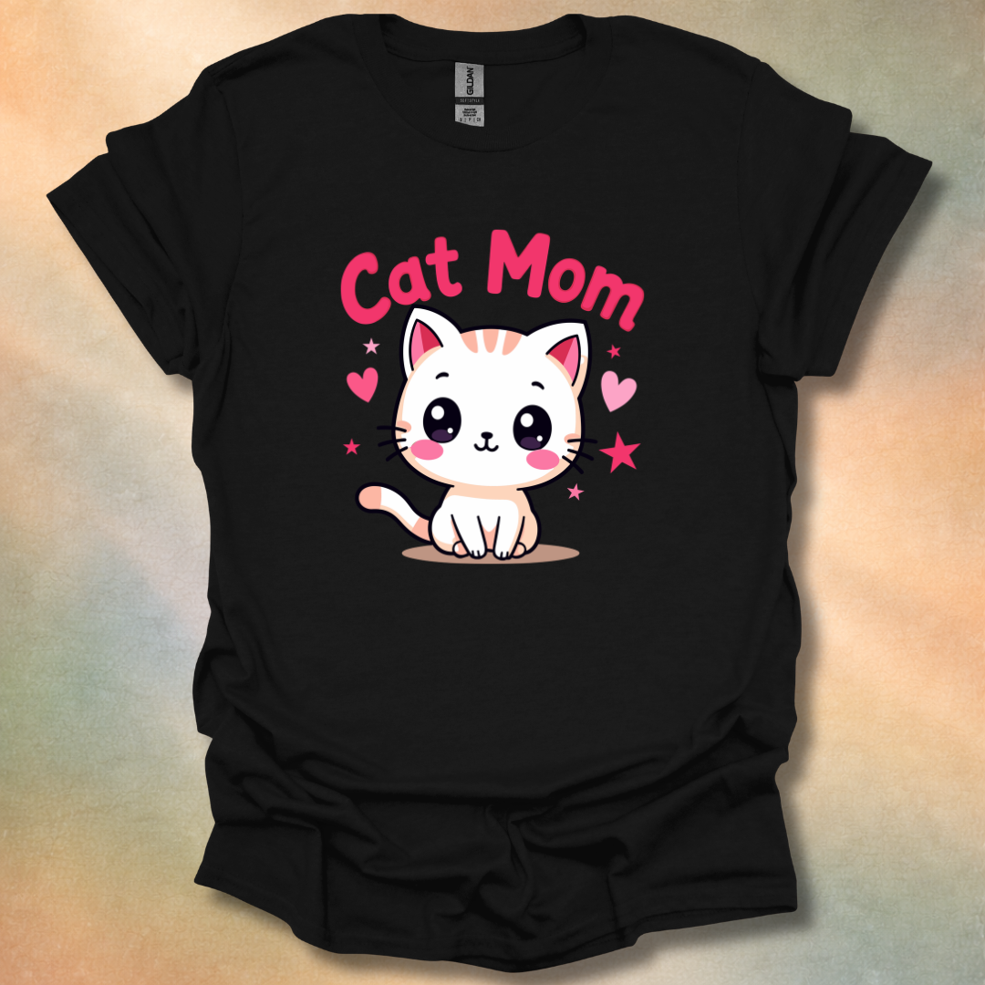 Adorable Cat Mom T-Shirt