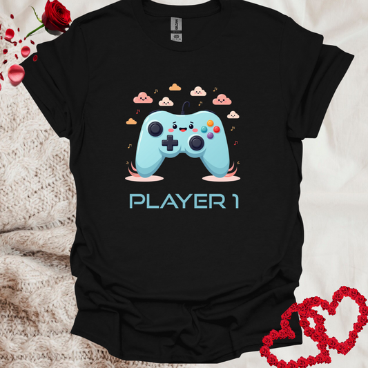 Gaming Couple Player 1 T-Shirt