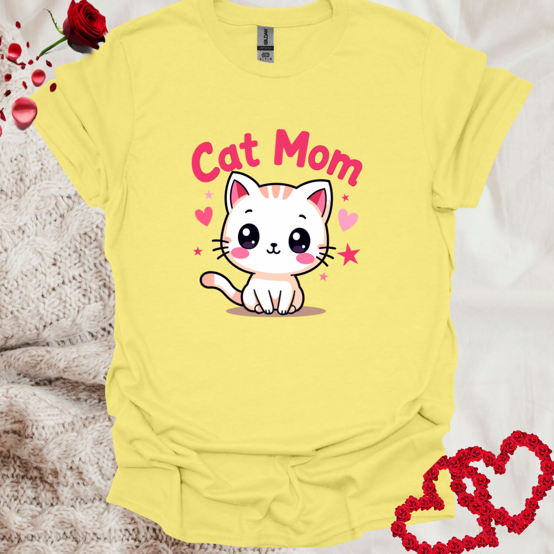 Adorable Cat Mom T-Shirt