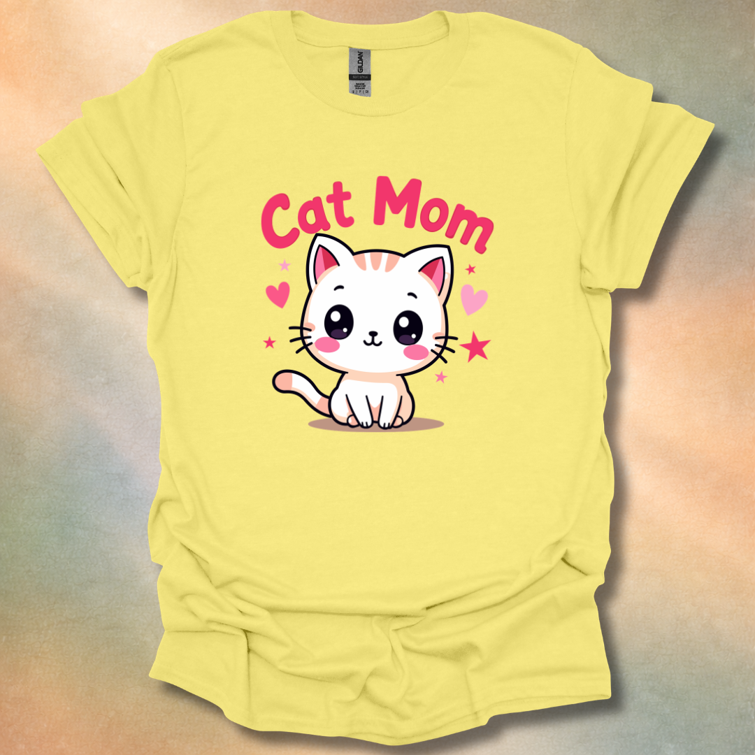 Adorable Cat Mom T-Shirt