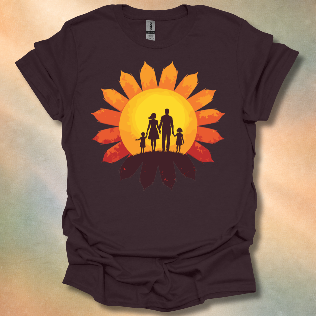 Family In Sunset T-Shirt