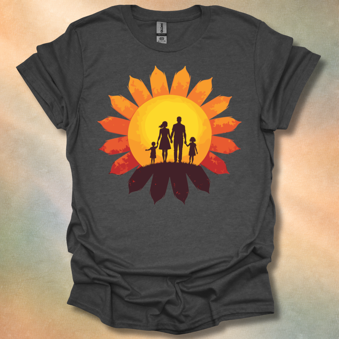 Family In Sunset T-Shirt