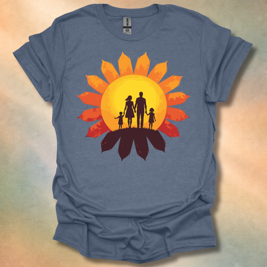 Family In Sunset T-Shirt