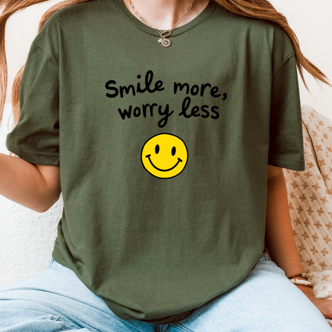 Smile More Worry Less T-Shirt