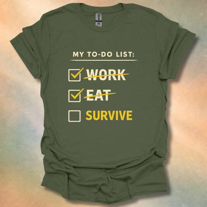 Funny To-Do List T-Shirt
