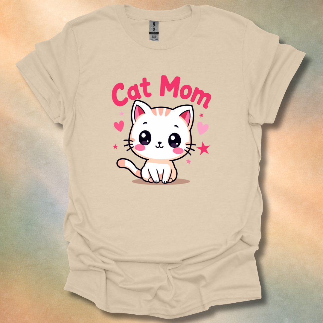 Adorable Cat Mom T-Shirt