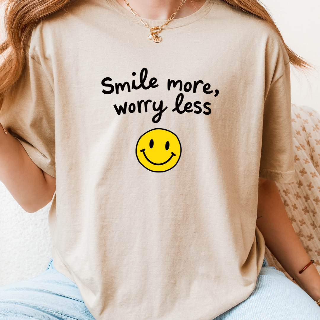 Smile More Worry Less T-Shirt