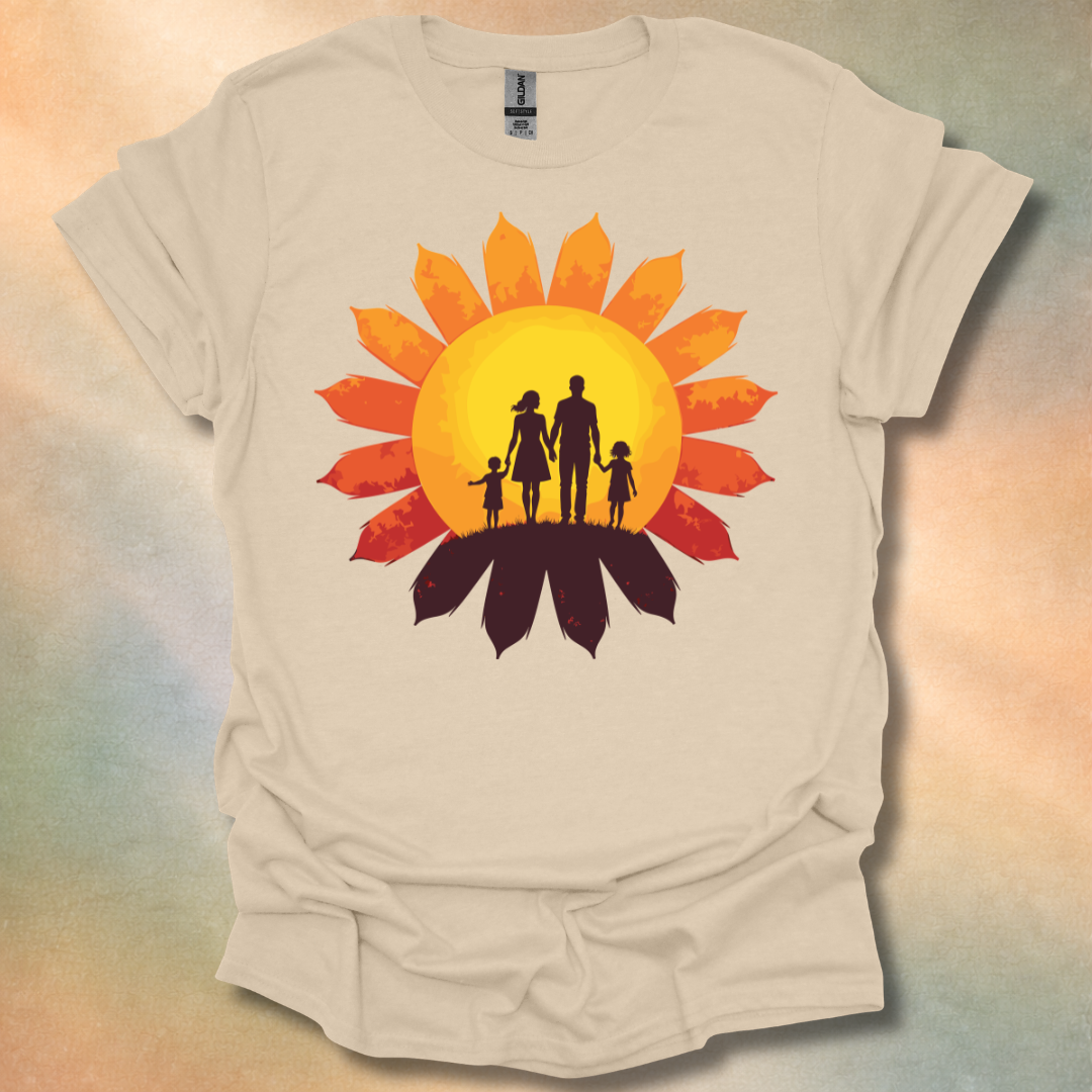 Family In Sunset T-Shirt