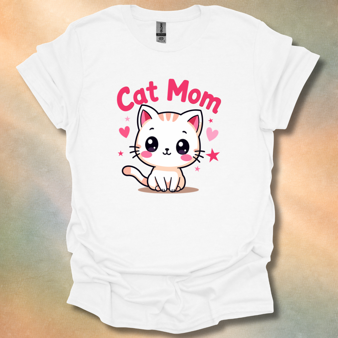 Adorable Cat Mom T-Shirt