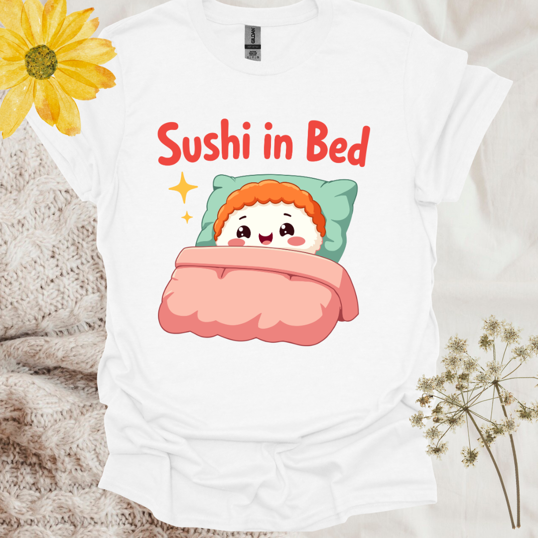 Kawaii Sushi In Bed T-Shirt