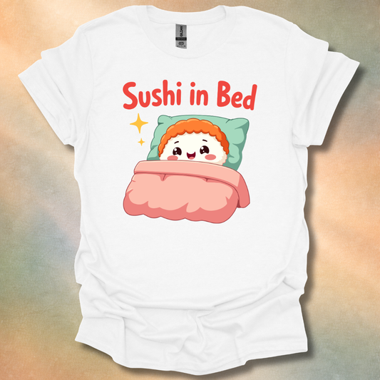 Kawaii Sushi In Bed T-Shirt