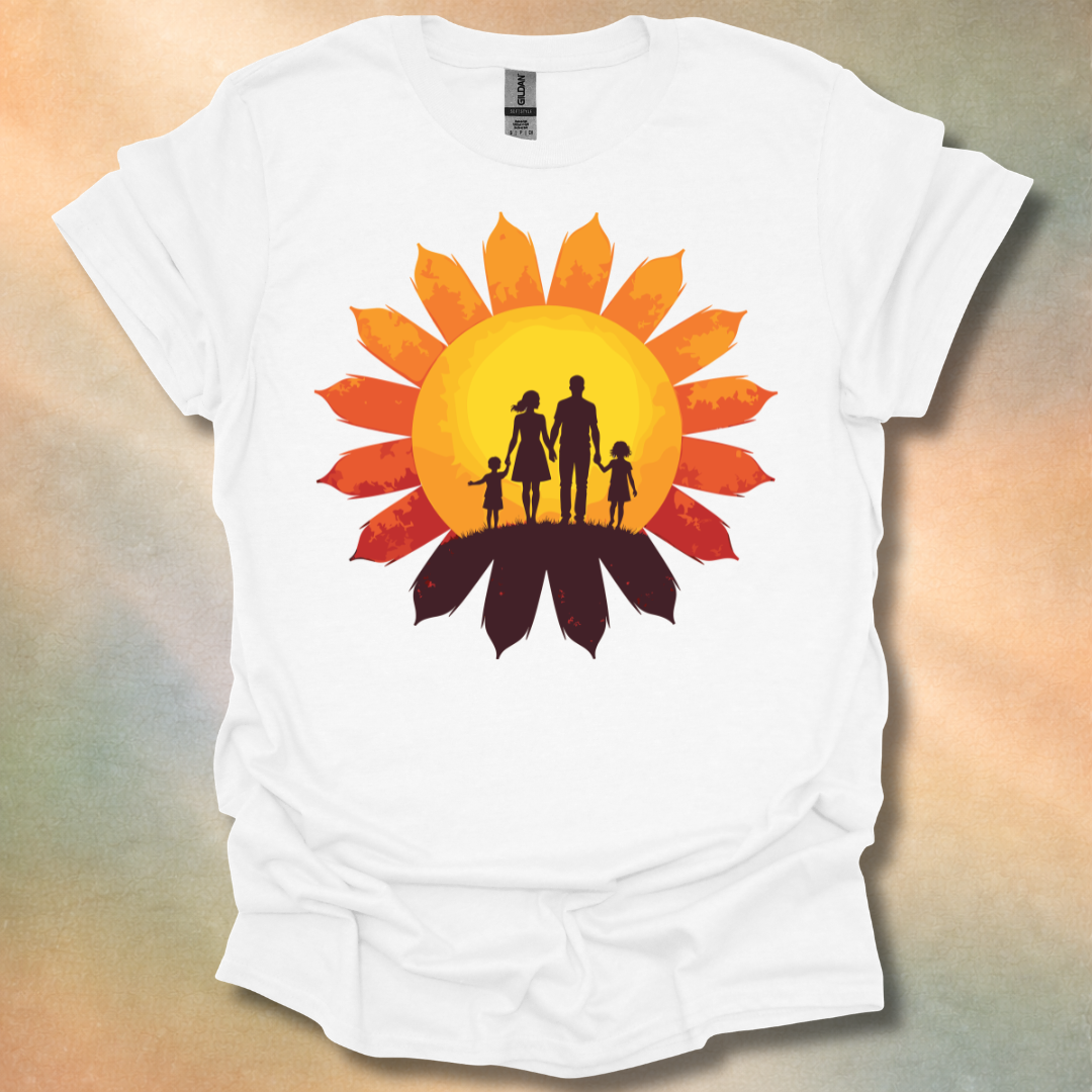 Family In Sunset T-Shirt