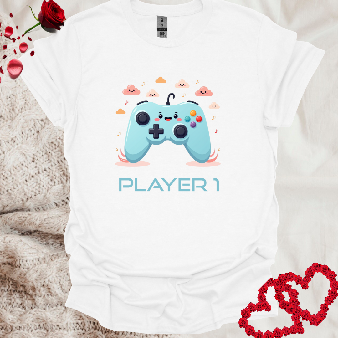 Gaming Couple Player 1 T-Shirt